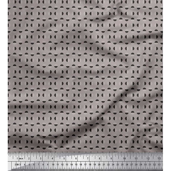 Soimoi Cotton Cambric Fabric Abstract Shirting Decor Fabric Printed Yard 42 Inch Wide