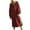 Burgundy, variant on Elainilye Fashion Long Dresses for Women Casual Long Sleeve Solid Ladies Zip Hooded Dress with Pocket Commuting Dress,Beige