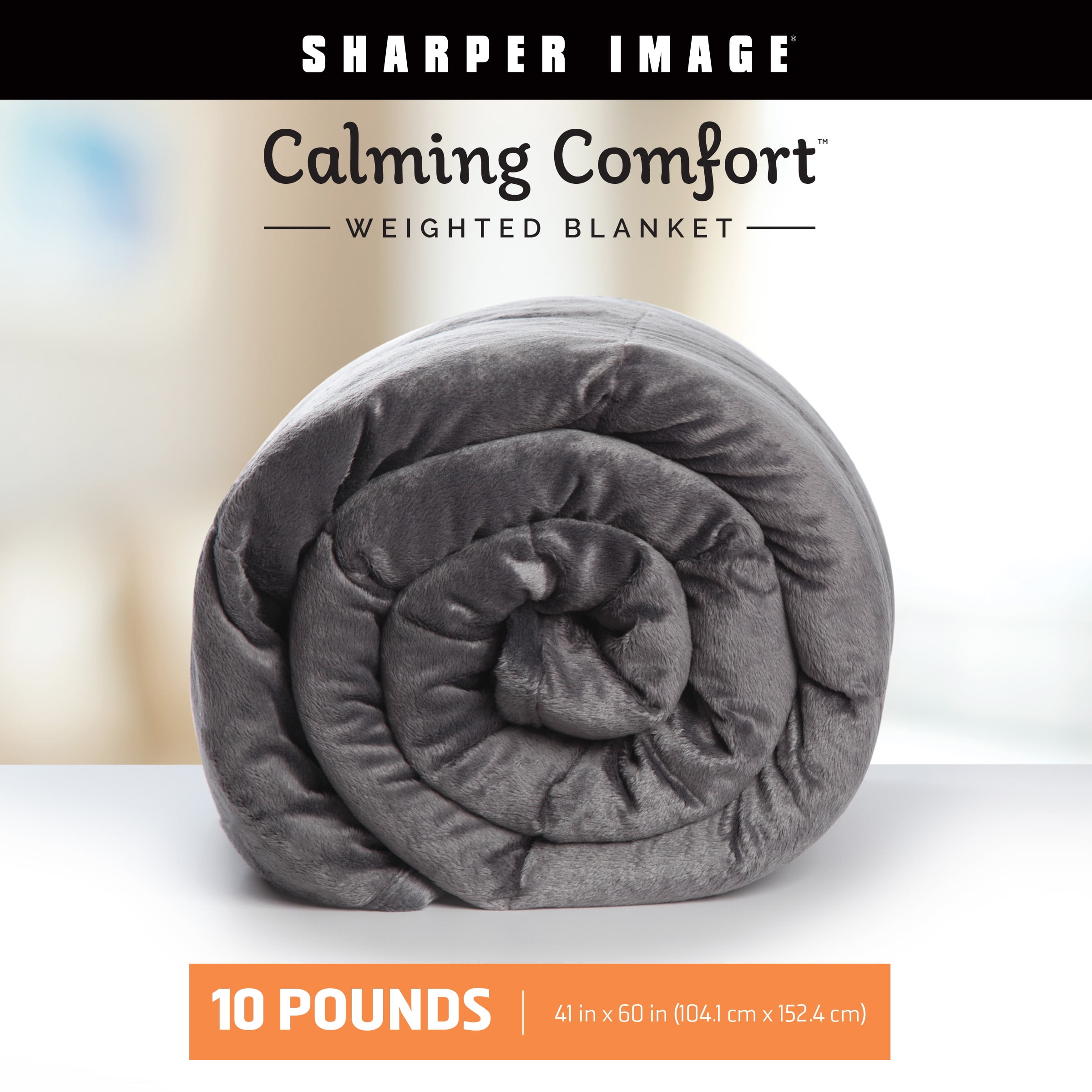 Calming Comfort Weighted Blanket by The Sharper Image, 10 lbs, As Seen