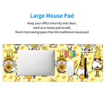 thumbnail image 5 of Rocae Garden Honeybee Gnomes for Gaming Mouse Pad, Mouse Pad Large, Office Computer Keyboard Mousepad, Keyboard and Mouse Pad with Stitched Edges,31.5 x 11.8 in, 5 of 5