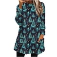 thumbnail image 2 of Sweatshirts for Women Christmas Printed Flannel Print Long Sleeved Round Neck Loose Oversized Casual Sweatshirt,Womens Tops Plus Size Multicolor XL, 2 of 6