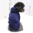 thumbnail image 5 of Yuehao Dog Sweaters, Soft Puppy Clothes, Dog Hoodie with Pocket, Fall Winter Warm Fleece Sweater Puppy Clothes for Small Dogs, Navy XL, 5 of 8