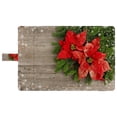 thumbnail image 4 of PKQWTM Beautiful Christmas Tree Branch Red Poinsettia Flower Book Cover Book Protector Book Sleeve Book Pouch Book Bag 6x9 inch, 4 of 4