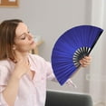 thumbnail image 4 of 10" Folding Fan Rave Fan for Men and Women Popping Fans for Line Dancing Clacking Fans for Boots On The Ground Dance,Party,Decoration,Festival, 4 of 5