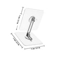 thumbnail image 2 of OFFIGAM 5Sets High Efficiency Plated Silver Furniture Safety Straps No Drill for Secure Home Use Antitip Protection, 2 of 8