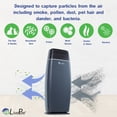 thumbnail image 4 of LivePure LP260TH-W Sierra Series True HEPA Digital Tall Tower Air Purifier for Home Captures Allergens, Smoke, Pollen, Mold, Dust Mites, Pet Hair, Energy Star Certified, Teak/Pearl White, 4 of 4
