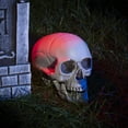 thumbnail image 3 of Koszal Skull Ornament Creative Delicate Realistic Human Skull Statue Head Bone Model for Party, 3 of 8