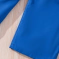 thumbnail image 4 of Girls Outfits Size 12 Girls' Casual Wide Leg Pantsuit With Bow Neckline Lace Up Solid Color Shirt Top,5-6 Years, 4 of 5