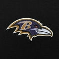 thumbnail image 2 of Men's Antigua Black Baltimore Ravens Victory Chenille Pullover Hoodie, 2 of 2