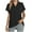 Black, variant on Nice Blouses for Women Trendy Summer Women Short Sleeve Tops Tops for Work Solid Color Tees Women Plus Size Spring Clothes for Women New Arrivals