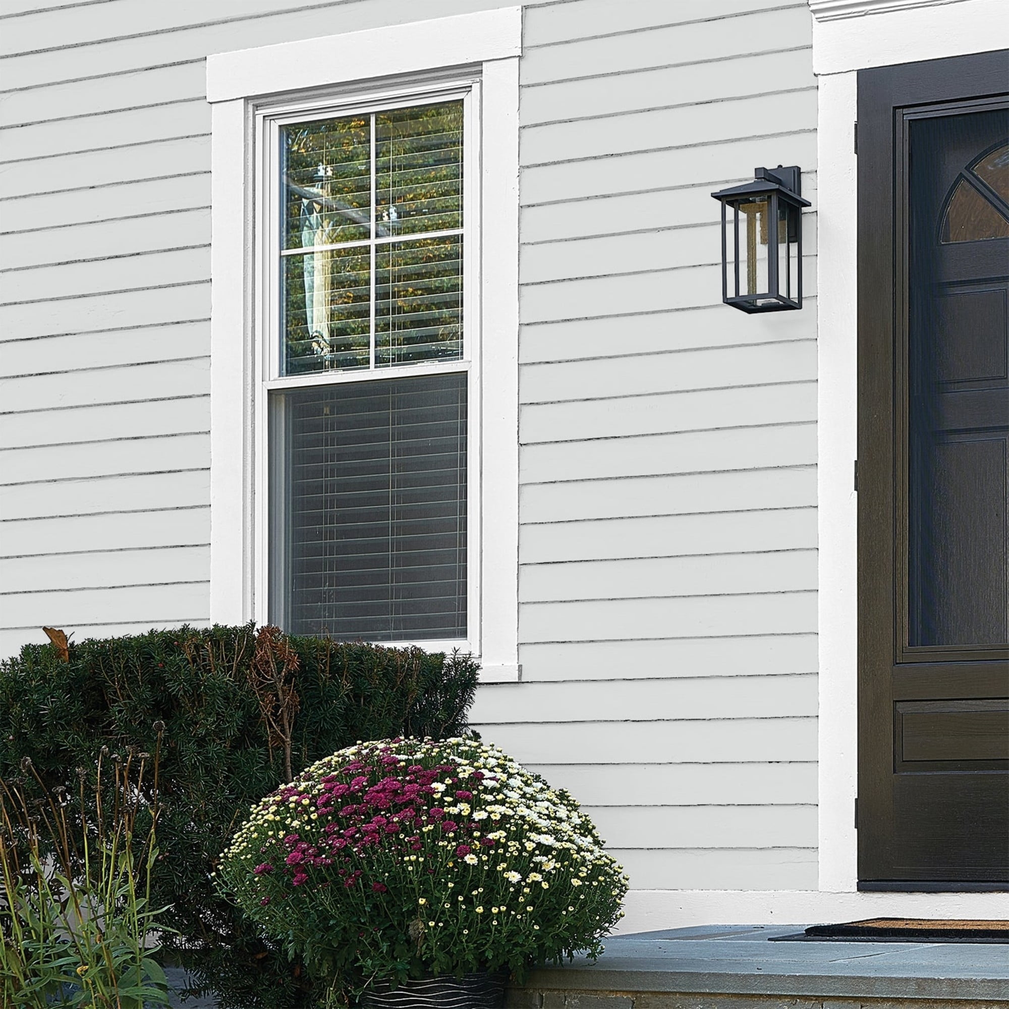 Glidden Fundamentals Thin Ice / Gray, Flat Exterior Paint, 1 Quart