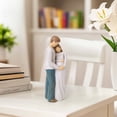 thumbnail image 6 of Pregnant Couple Embrace Statue, Resin Expecting Parents Figurine, Heartfelt Baby Bump Touch Sculpture, Home Decor, 6 of 8