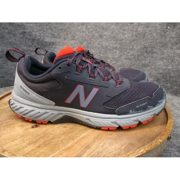 New Balance 510 V5 All Terrain Trail Shoes Mens Size 11 D Navy Blue Gray Red