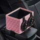 thumbnail image 5 of Portavasos de agua, caja de almacenamiento para automóvil, organizador de asiento de automóvil 2 en 1, caja de papel Rosado, 5 of 7