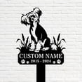 thumbnail image 5 of Handmadetneonsign Chinese Crested Dog Memorial Metal With Stake, Crested Metal Name Sign Stake, Dog Metal Stake Decor 45233, 5 of 5