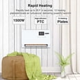 thumbnail image 2 of Calefactor de pared JNDRO PTC-SL001 ECO con termostato y control remoto 120 V, 2 of 7