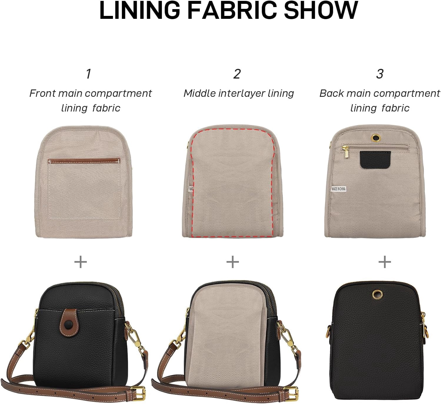 Small Crossbody Bags For Women, Genuine Leather Small Crossbody Purses For Women Cell Phone Crossbody Wallet Purses