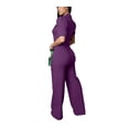 thumbnail image 2 of Jumpsuit YSINTL pantalones anchos de cintura alta para mujer, 2 of 5