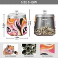 thumbnail image 2 of Yayeee Ashtray with Lid for Cigarette Smokeless Stainless Steel Home Ash Holder, Swirling Circles, 2 of 7