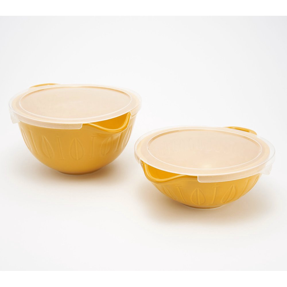 Mad Hungry 2Piece Lip'n'Loop Mixing Bowl with Lids Model K48001
