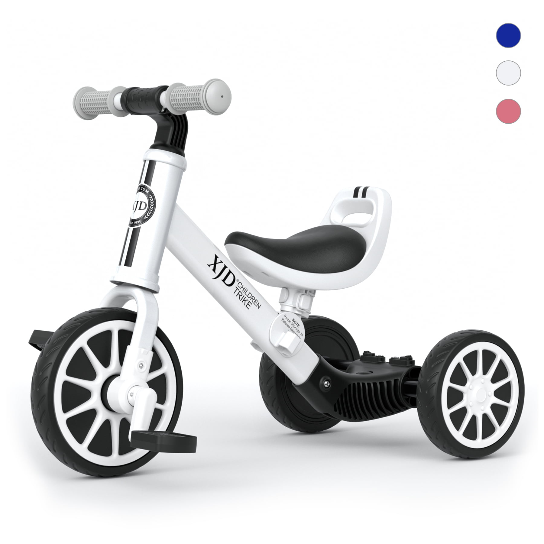 Balance Bike for 2-4 Years Old Boys Girls Toddler Trike Bike 4 in 1 Kids Tricycle Bike with Detachable Pedals and Training Wheels Ride On Toys Kids Birthday Gifts 