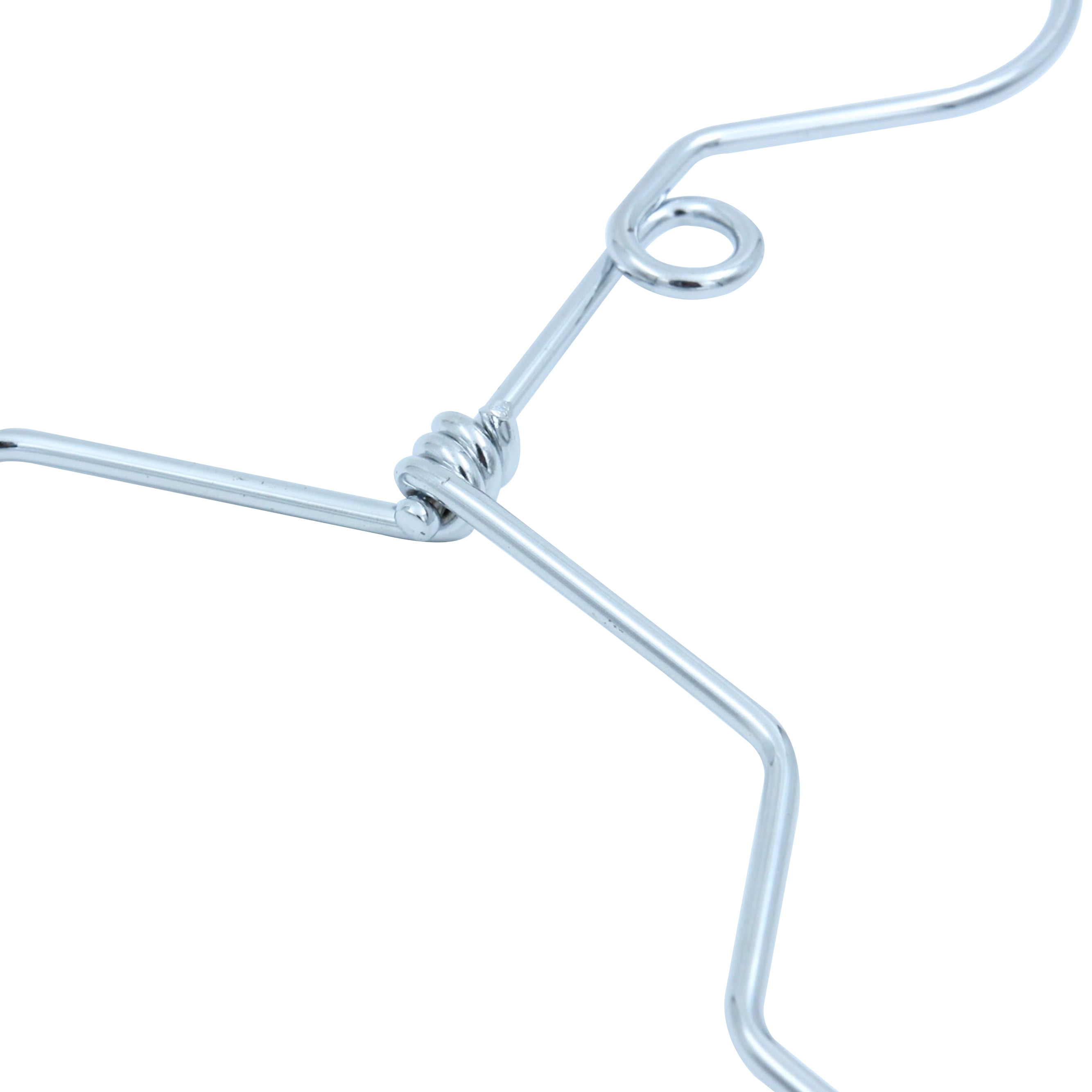 SSWBasics Metal Shirt Hangers - 18 inch - Chrome - Case of 20- Wire Hangers - Chrome Metal