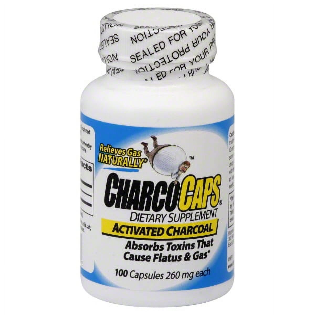 CharcoCaps Activated Charcoal Capsules 100 ea
