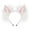 Pink and white, variant on Wolf Ear Headbands Handmade Realistic Hairband Plush Headbands for Animes Theme Gatherings Christmas Gift for Girls