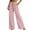 Pink, variant on Leopard Print Pants for Women High Waisted Wide Leg Pants Drawstring Lightweight Casual Trendy Trousers
