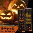 thumbnail image 4 of Halloween Tumbler 20 oz Travel Holiday Coffee Mug Scary Pumpkin Skinny Tumblers with Lid and Straw Stainless Steel Insulated Coffee Cups Halloween Gifts for Women Girls, 4 of 6