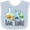 Blue and White, variant on Inktastic Future Scientist with Beakers, Test Tubes and Formulas Boys or Girls Baby Bib