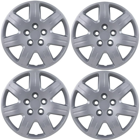 16" Set Of 4 Hubcaps Wheel Rims Cover For 2006-2011 Honda Civic Compatible With Steel Wheels Bolt On Installation ABS PC Material (16-Inch, Lacquer)