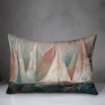 thumbnail image 3 of Creative Products Teal Sailboat Painting 14x20 Indoor / Outdoor Pillow, 3 of 3