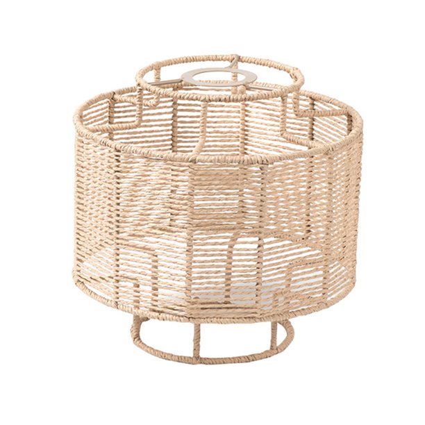 Rattan Pendant Lamp Shade, Rattan Basket Chandelier Lamp Shade, Woven