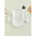 thumbnail image 3 of Infant Baby Girls Boys Romper Onesies Round Neck Long Sleeve Jumpsuits Autumn One Piece Clothes, 3 of 7