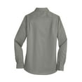 thumbnail image 6 of Port Authority Adult Female Women Plain Long Sleeves Shirt Monument Grey Small, 6 of 6