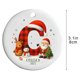 thumbnail image 3 of Adornos navideños con letras del alfabeto | 26 colgantes decorativos | Decoración navideña personalizada para hacer tú mismo, 3 of 6