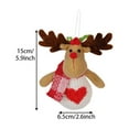 thumbnail image 3 of 2 Pcs Christmas Staircase Decorations Set, 2.6*6.3 Inch Banister Holiday Decorations Railing Surfing, Snow Blanket with Stuffed Sliding Santa Elk Snowman Christmas Tree for Xmas, 3 of 8