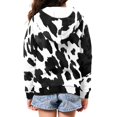 thumbnail image 4 of DISNIMO Cow Print Hoodie Kids Hoodies for Boys Zip Up Hoodies Size 14-16 Youth Sweatshirts Boys and Girls Hoodie Sweatshirt Zipper Child Hooded Jacket Teen Girl Zip Up Hoodies Jackets for School, 4 of 7