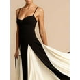 thumbnail image 4 of Vestido largo de retazos para mujer, traje sin mangas con Espalda descubierta, volantes y cremallera, Moda de Primavera y verano, 2024, 4 of 5