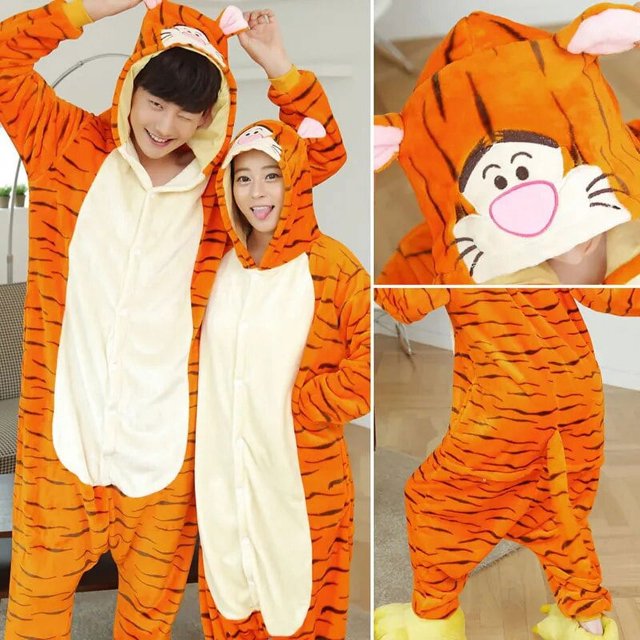 Kigurumi-Pijama de una pieza para adulto, mono de dibujos animados, ropa de dormir de cuerpo completo, forro polar, disfraz de Navidad y Halloween
