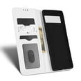 thumbnail image 4 of Nalacover for Google Pixel 6 6.4 inch Wallet Case,Luxury 360 Protection PU Leather Anti-Scratch Hidden Magnetic Closure Flip Folio Kickstand Credit Card Slots Shockproof Phone Cover,White, 4 of 7