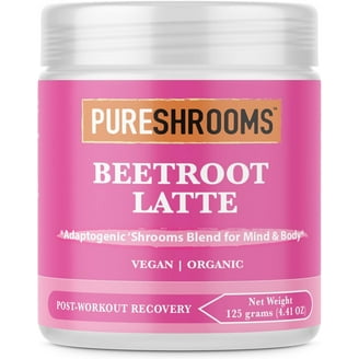 Organic Turmeric Latte Golden Milk With Lion's Mane & Turkey Tail Mushroom - 30 Servings, Vegan, 125g