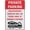 Warning Sign 5, variant on Private Road For Residents And Guests Only No Trespassing Sign 8"x12" Reflective Aluminum Metal Warning Signage With Symbol For Indoor Outdoor Use