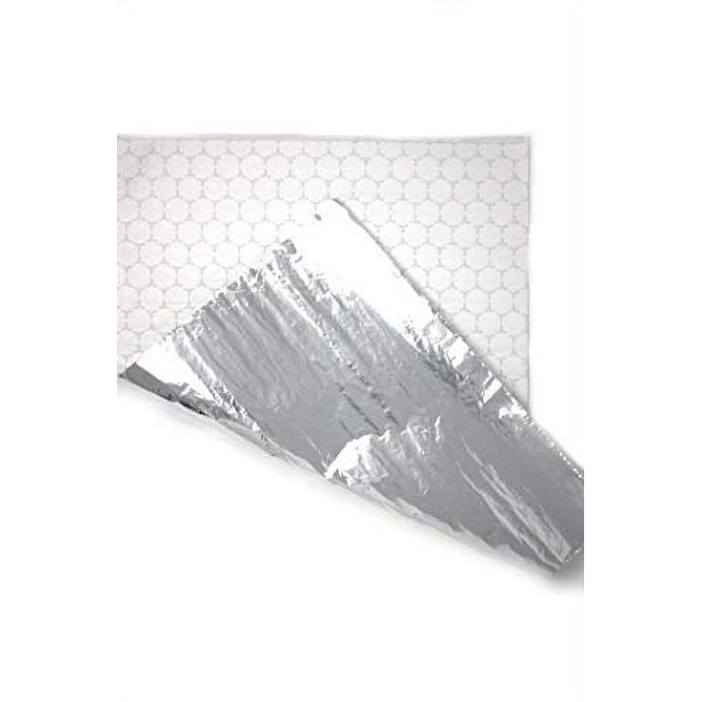 Pre-Cut Insulated Foil Sandwich Wrap Sheets Unprinted Honeycomb Insulated  Wrap Laminated with Paper - Grease-Resistant, For Hot Food Items, 10 3/4 x