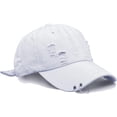 thumbnail image 1 of ORUYROP Unisex Ripped Distressed Denim Ring Baseball Cap Hip Hop Vintage Dad Hat Adjustable, 1 of 7