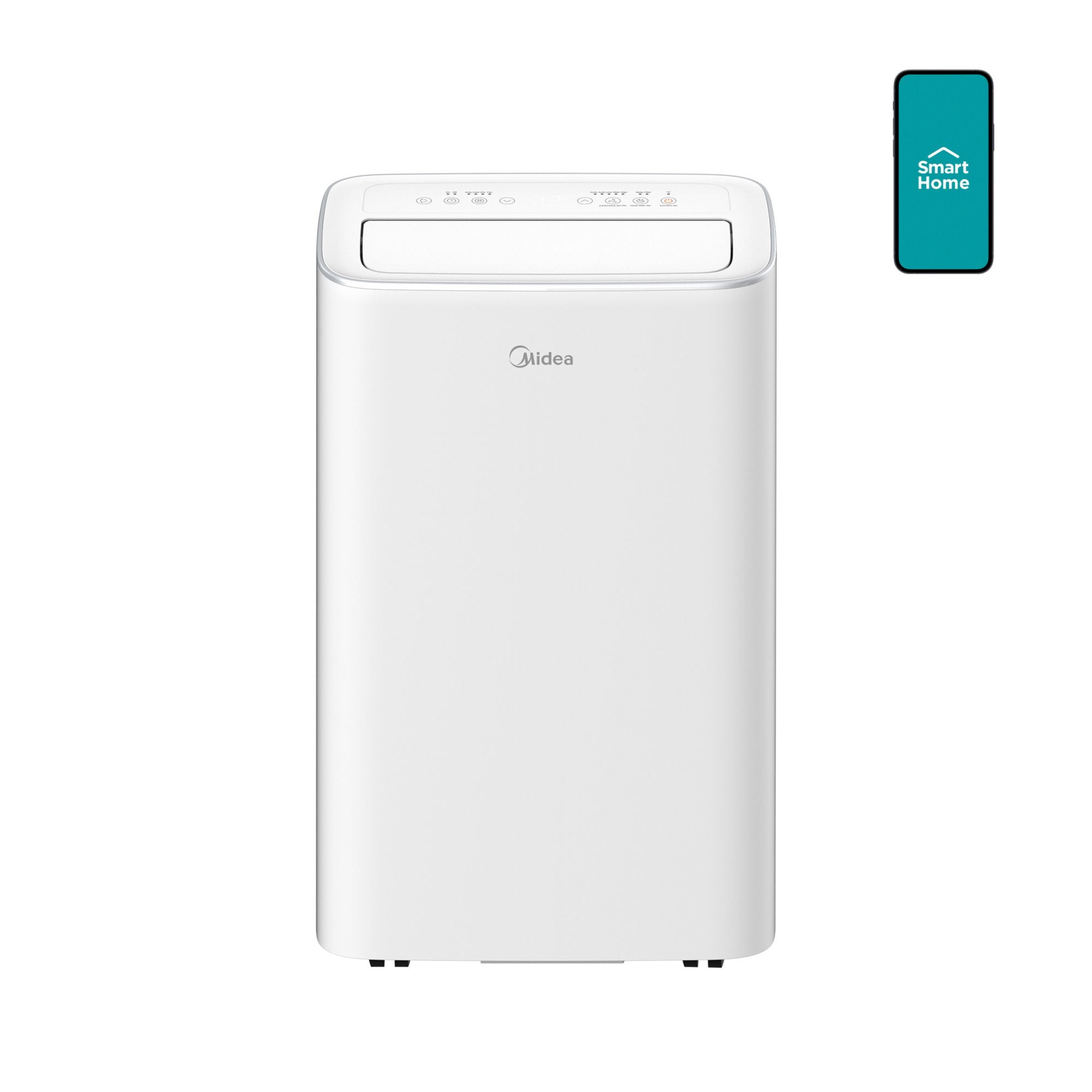Midea 10,000 BTU Portable Air Conditioner, Smart Inverter, 3-In-1 Ventilate, Dehumidifier, Cool, Comfortsense Remote, White, MAP10V1JWT-B