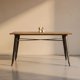 thumbnail image 4 of Mesa Comedor Industrial Madera, Patas de Acero Estilo Tolix, 4 of 7