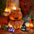thumbnail image 3 of piezas decoración de calabaza de Halloween linterna de cerámica decoración de calabaza linterna LED colgante para Hal Sailing Electrónica, 3 of 5