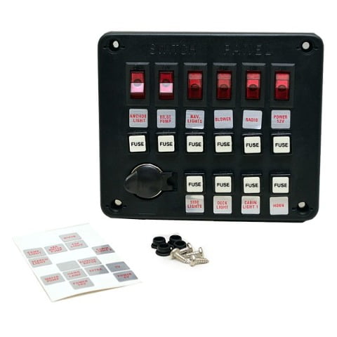 Boat Rocker Switch Panel